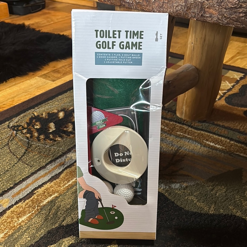 Father’s Day Gift ⛳️🏌️Golf Game toilet time - Fun Green Set